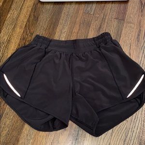 black shorts